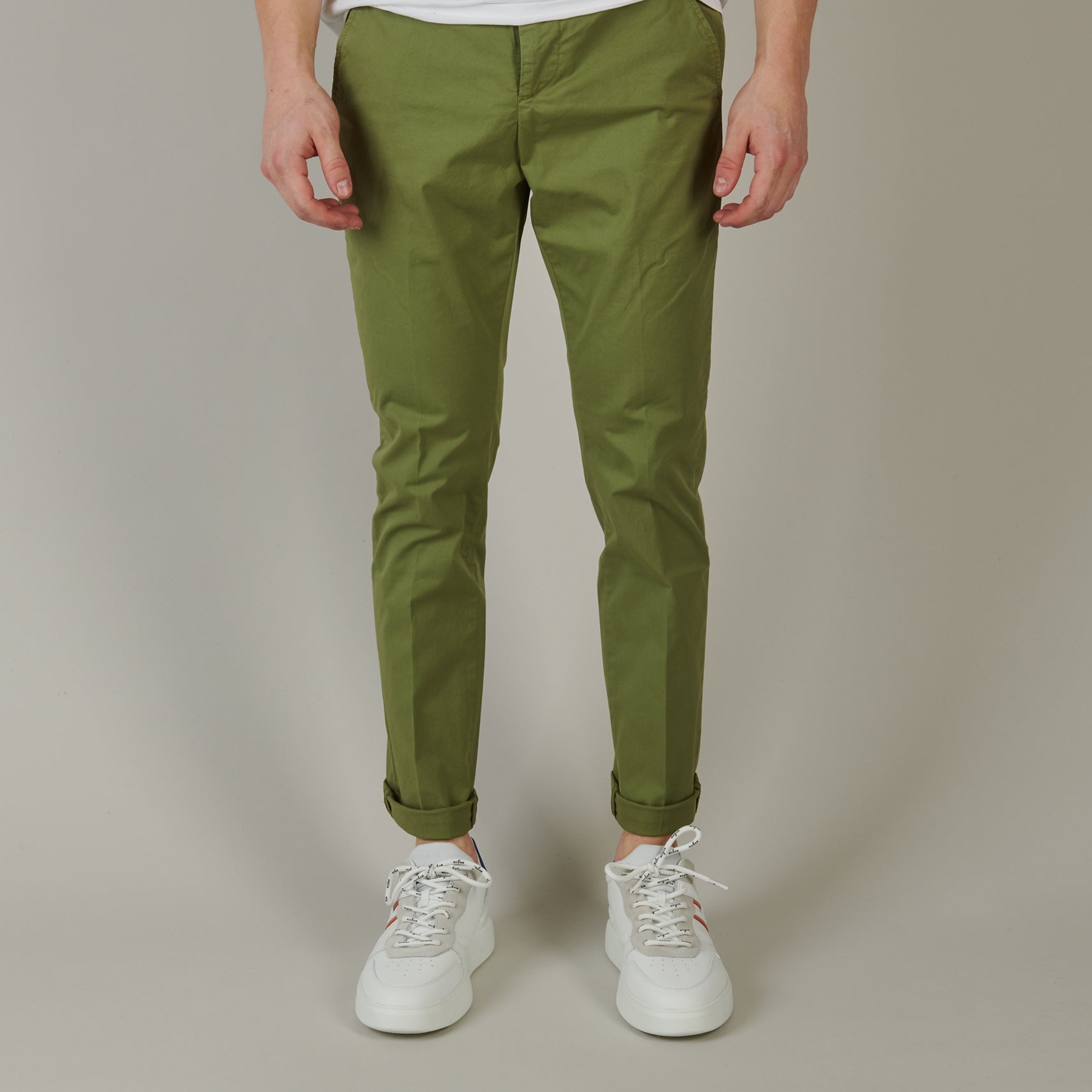 Kakhi GreenFine Popeline Stret