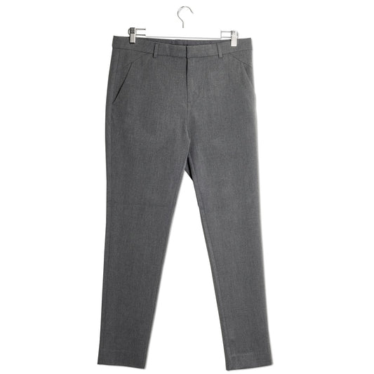 Grey Melange Stretch Slim Fit