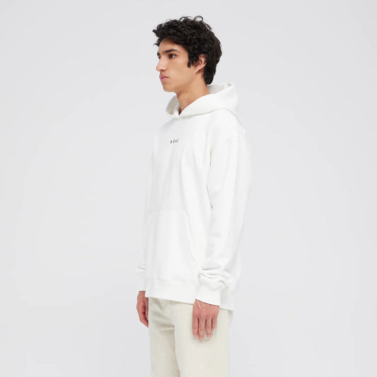 Logo Cotton Hoodie Chalk