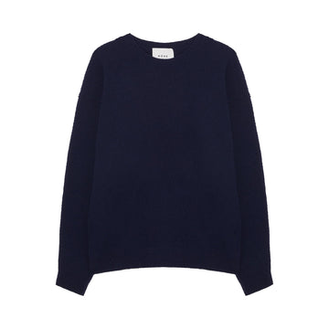 Casentino wool crewneck sweater - Navy
