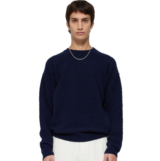 Casentino wool crewneck sweater - Navy
