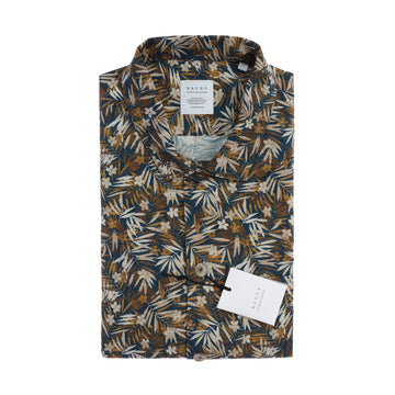 Beige Blue flowerprint