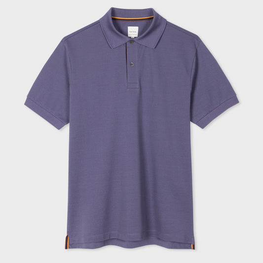 Washed Purple Plaquet polo