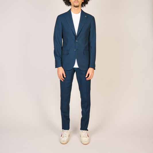 Slim Fit Wool Suit Navy