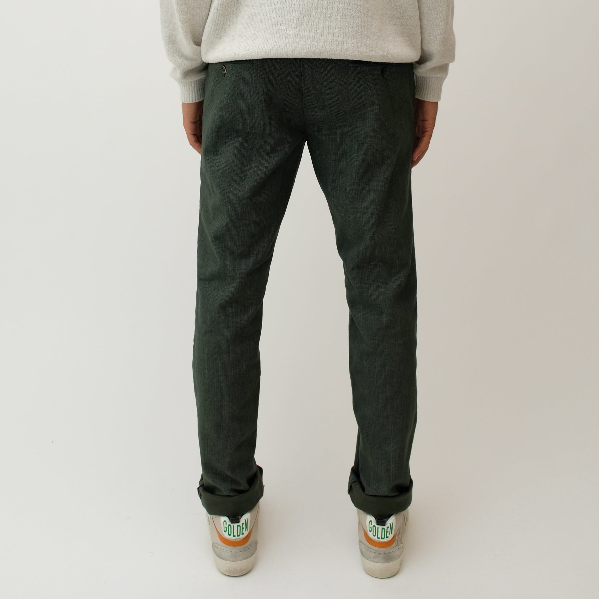 Kakhi Green Fijne Ruit Torino