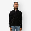 velvet full zip knit - Piombo