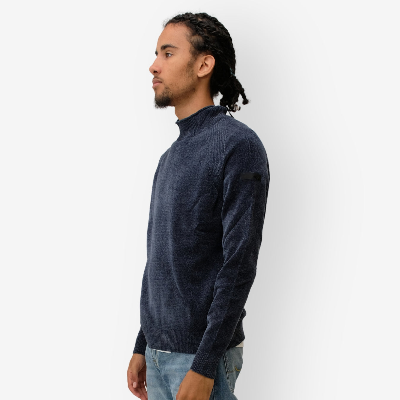velvet volcano knit - Blu Piom