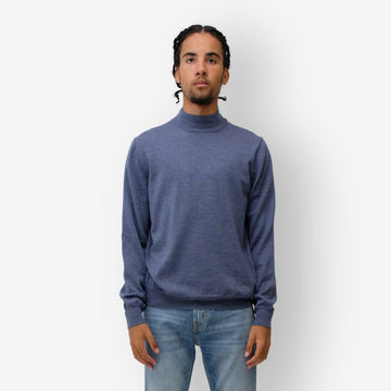 Blue Melange  Washable Merinos