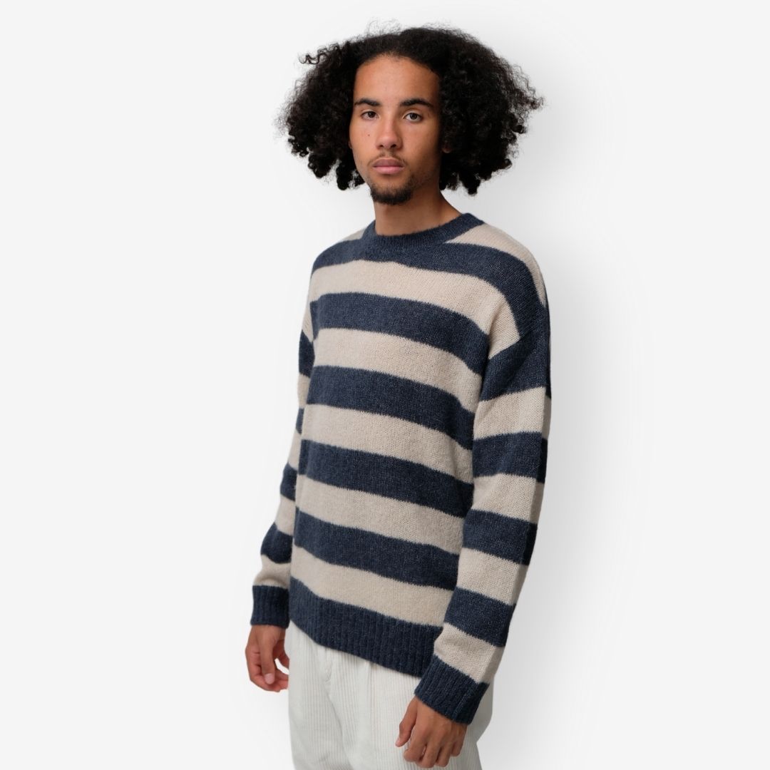 CREWNECK JUMPER - SMOKY BLUE
