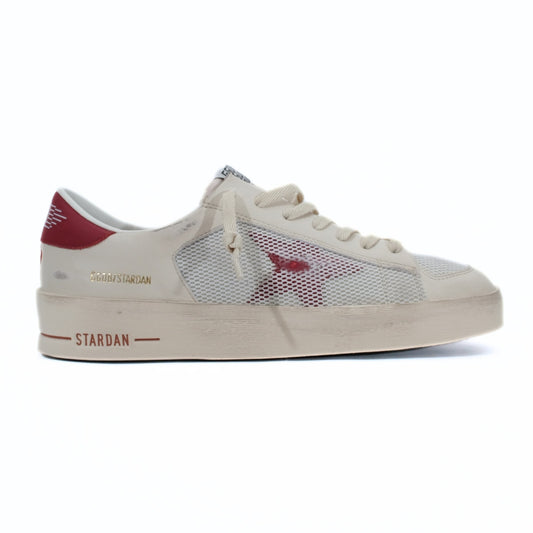 Stardan Suede Sneaker White Ice Red