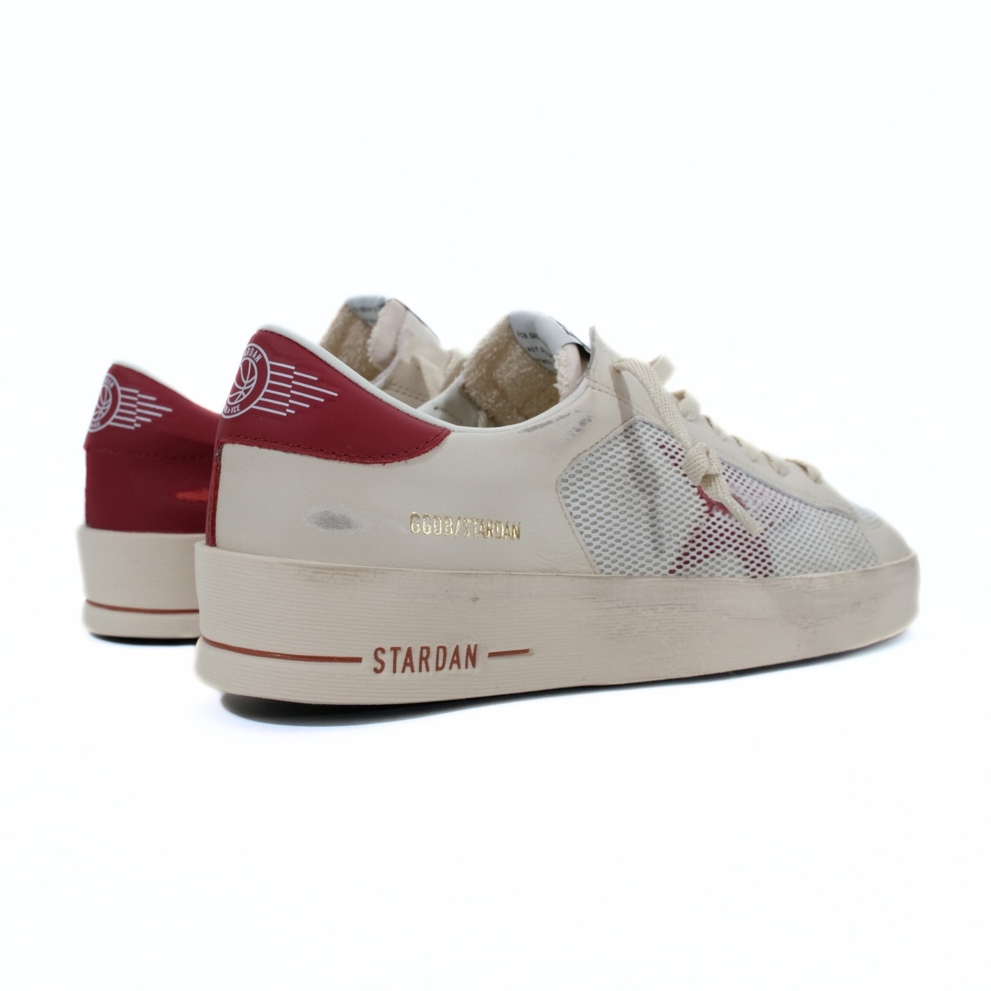 Stardan Suede Sneaker White Ice Red