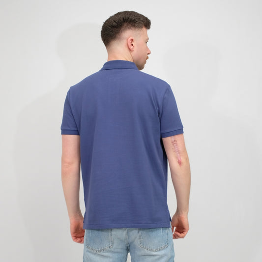 Iconic Mesh Polo Light Navy