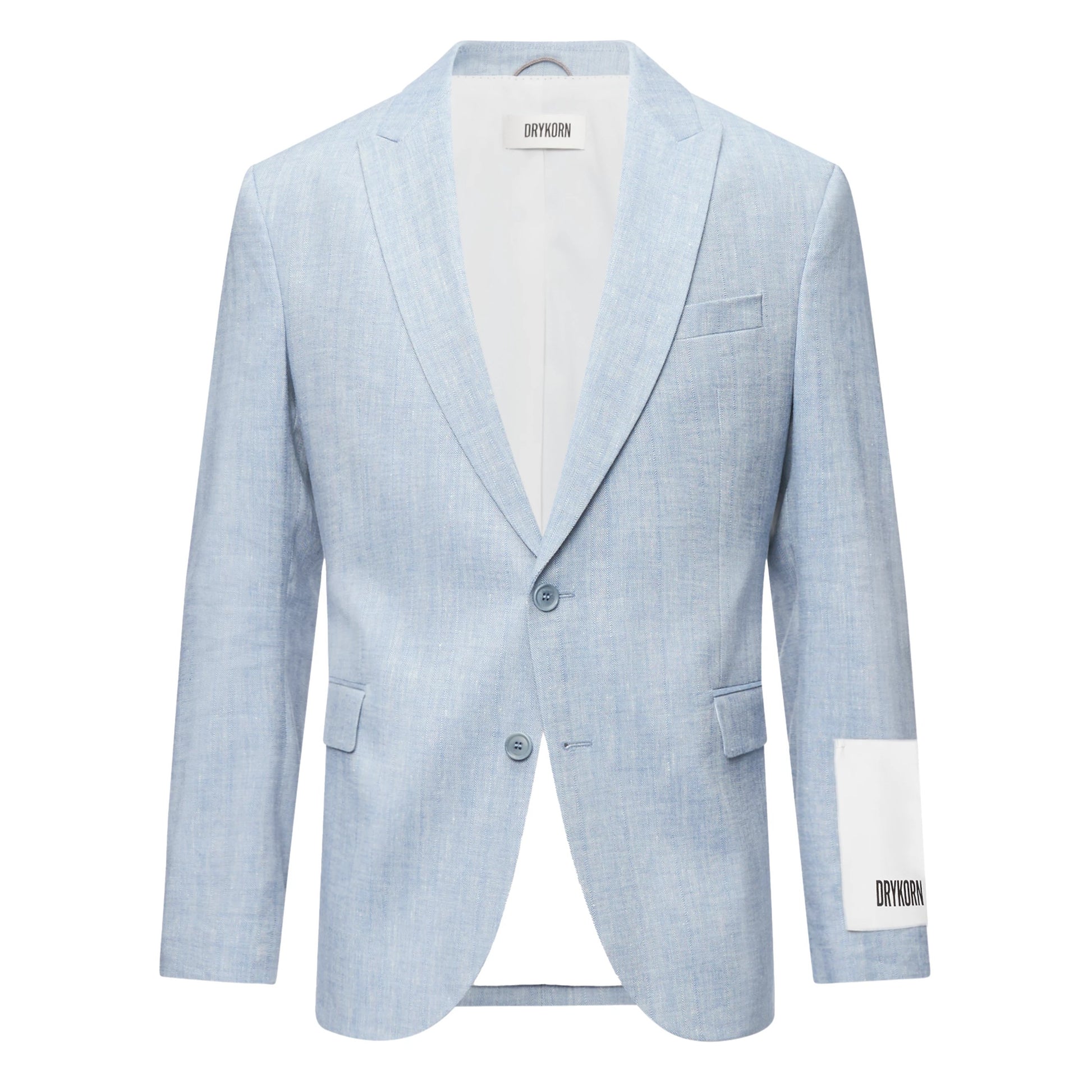 Lonest Linen Vest Grey Blue