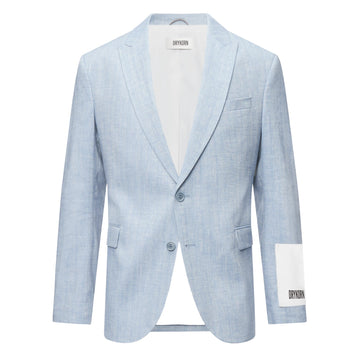 Lonest Linen Vest Grey Blue