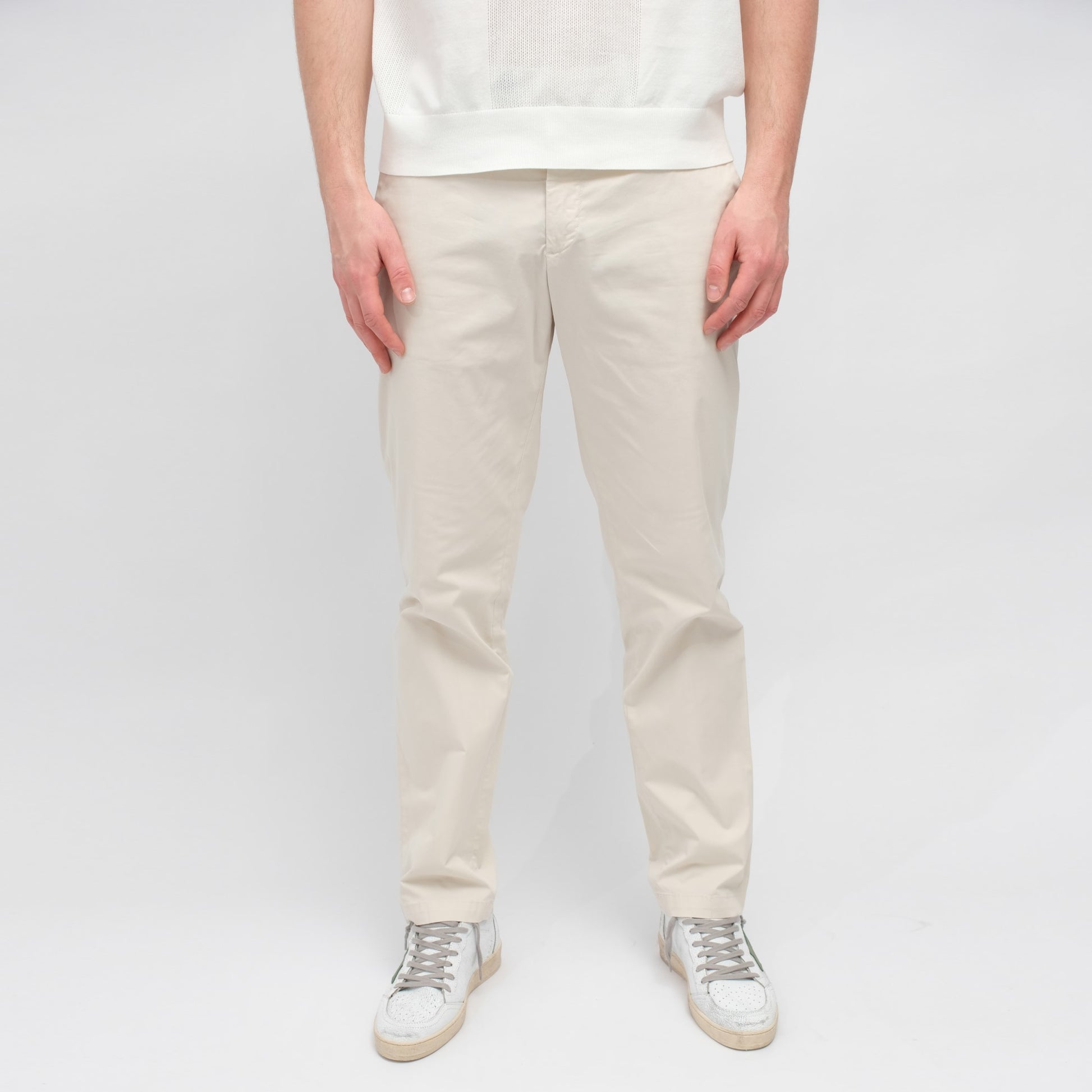 Mastic Beige Cotton Stretch Re