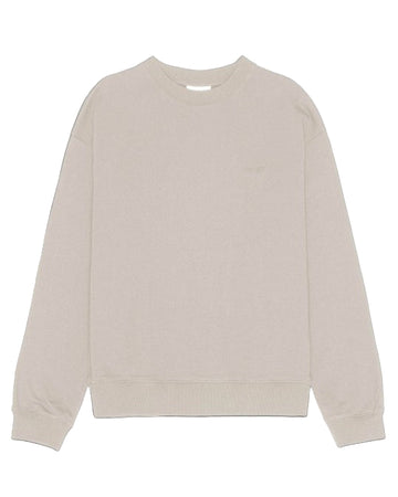 David Brushed Cotton Sweater Ivory