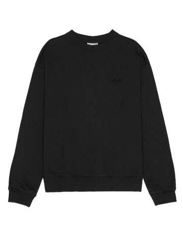 David Brushed Cotton Sweater Black