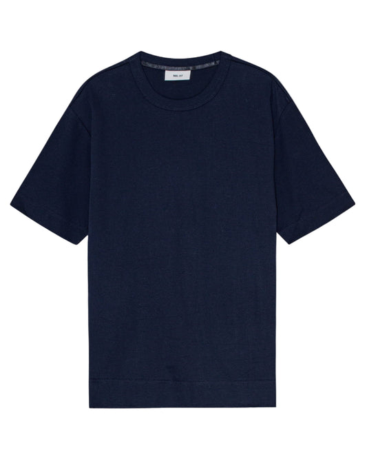 Pedro Cotton T-shirt Navy Blue