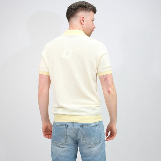 Jacquard Polo Faded Yellow