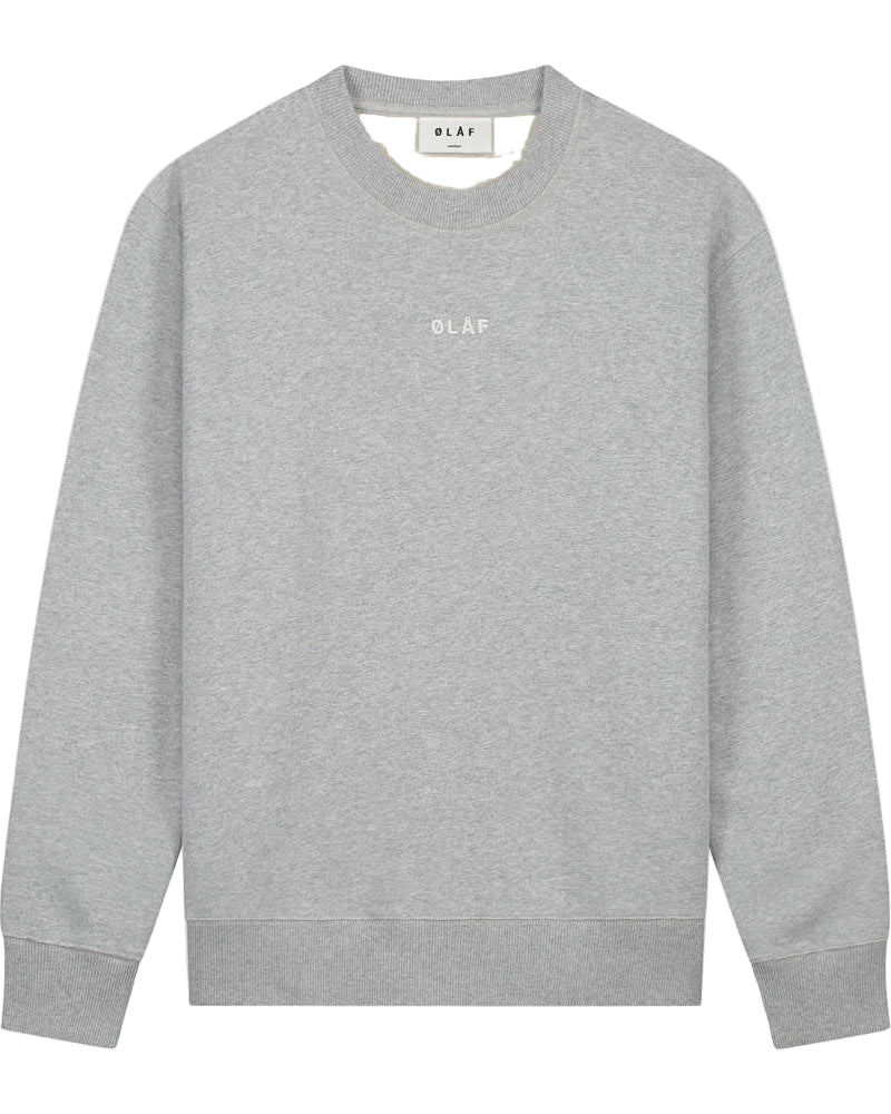 Block Cotton Sweater Grey