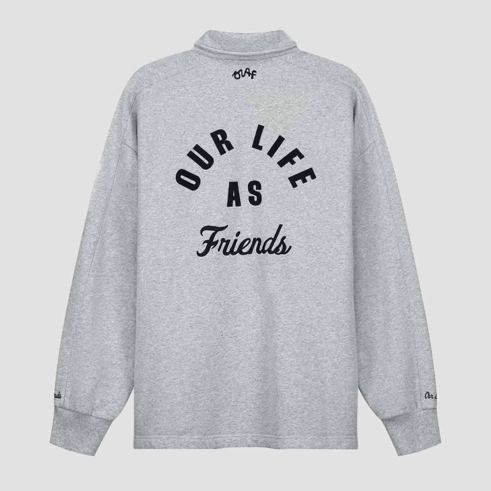 Varsity Cotton Polo Sweater Gr