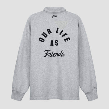 Varsity Cotton Polo Sweater Gr