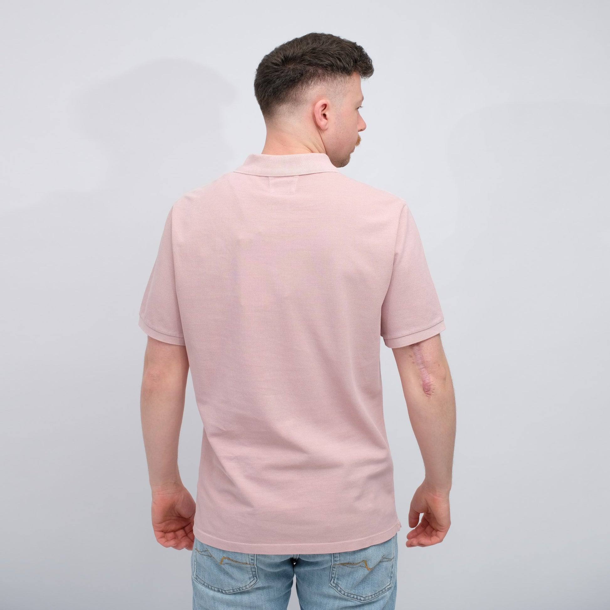 Piquet Logo Polo Misty Rose
