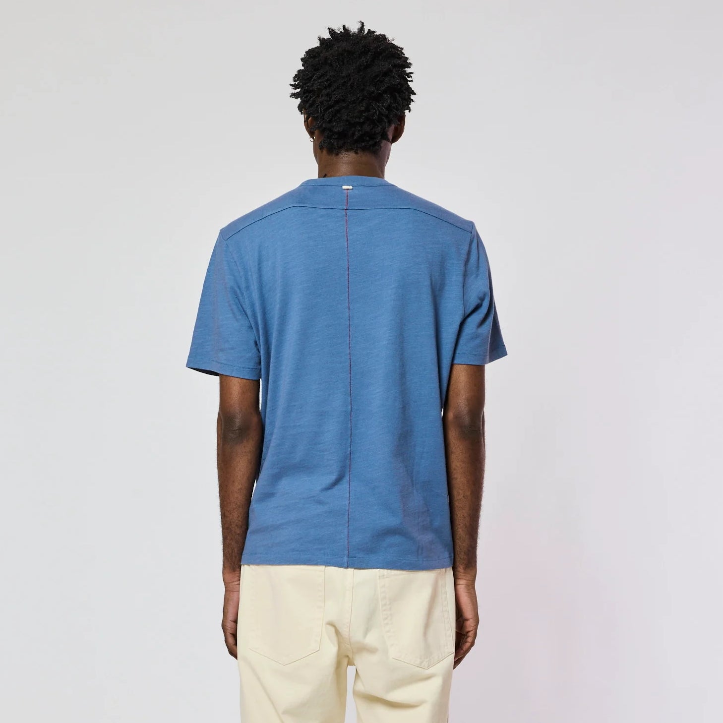 Rodger Cotton T-shirt Blue Lak