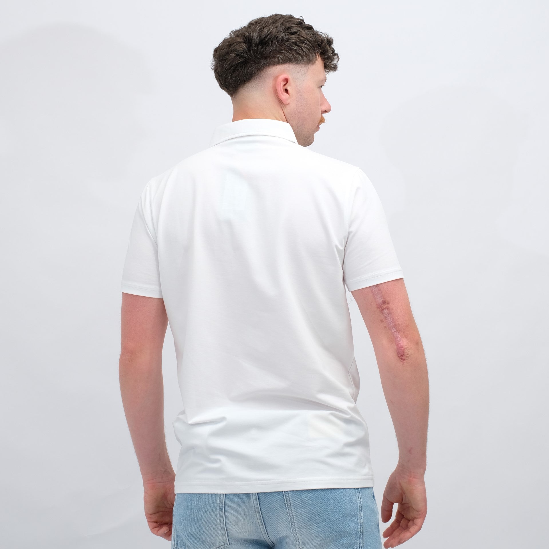 Jersey Polo White