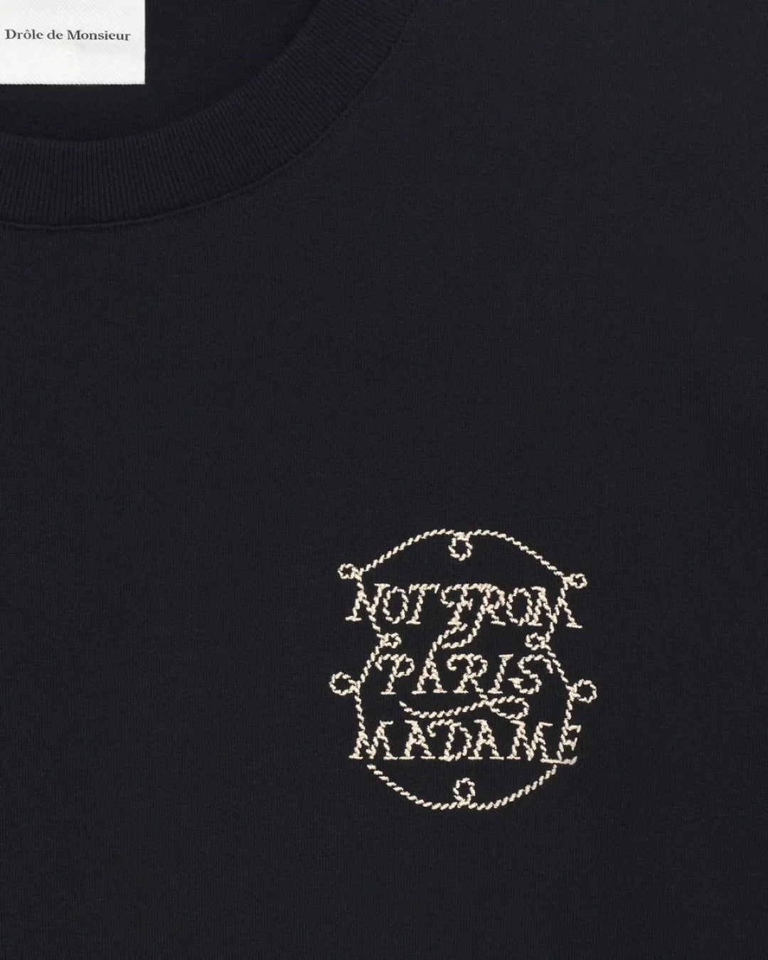 Le Tshirt Slogan Tresses Black