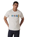 Reg Fit T-shirt Stickers White