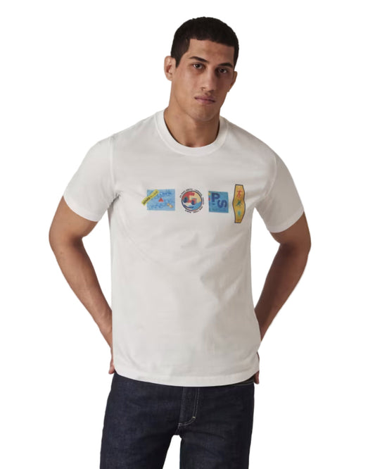 Reg Fit T-shirt Stickers White