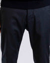 Navy Torino Wool Blend Trouser