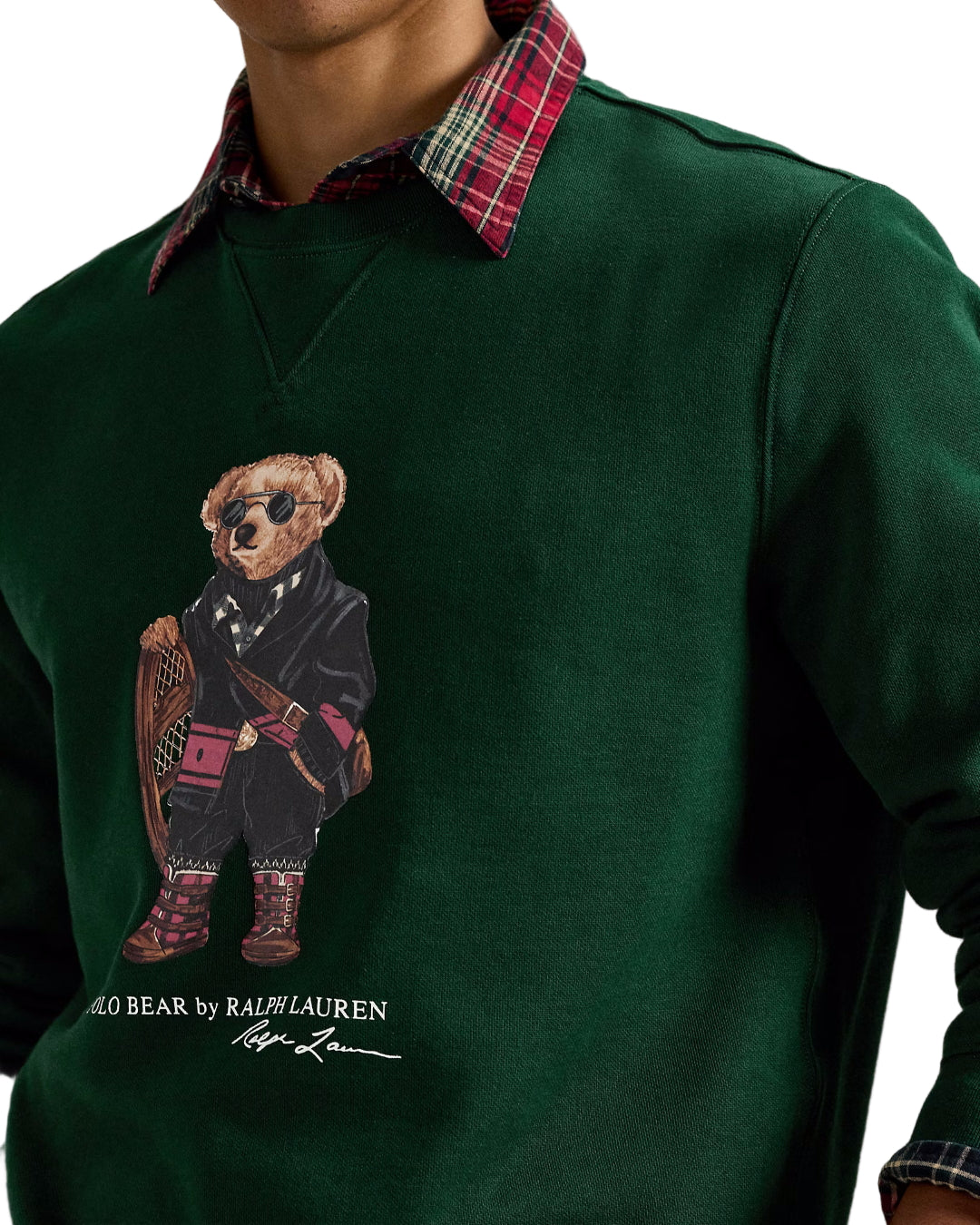 Moss Agate Holiday Bear Fleece