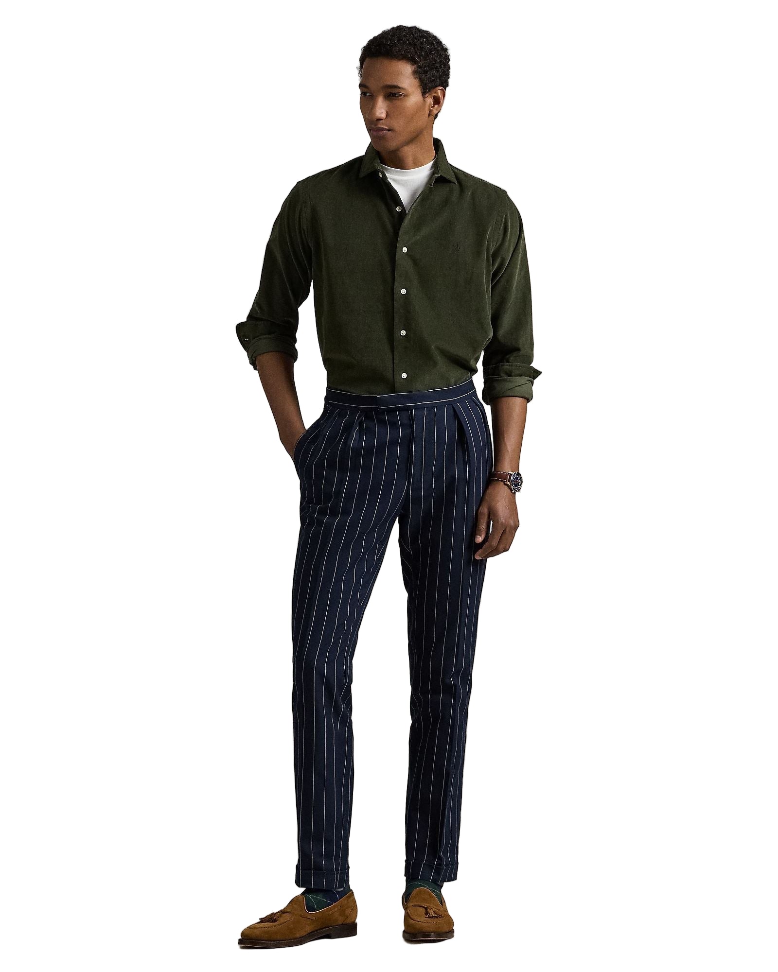 Estate Olive Corduroy Shirt