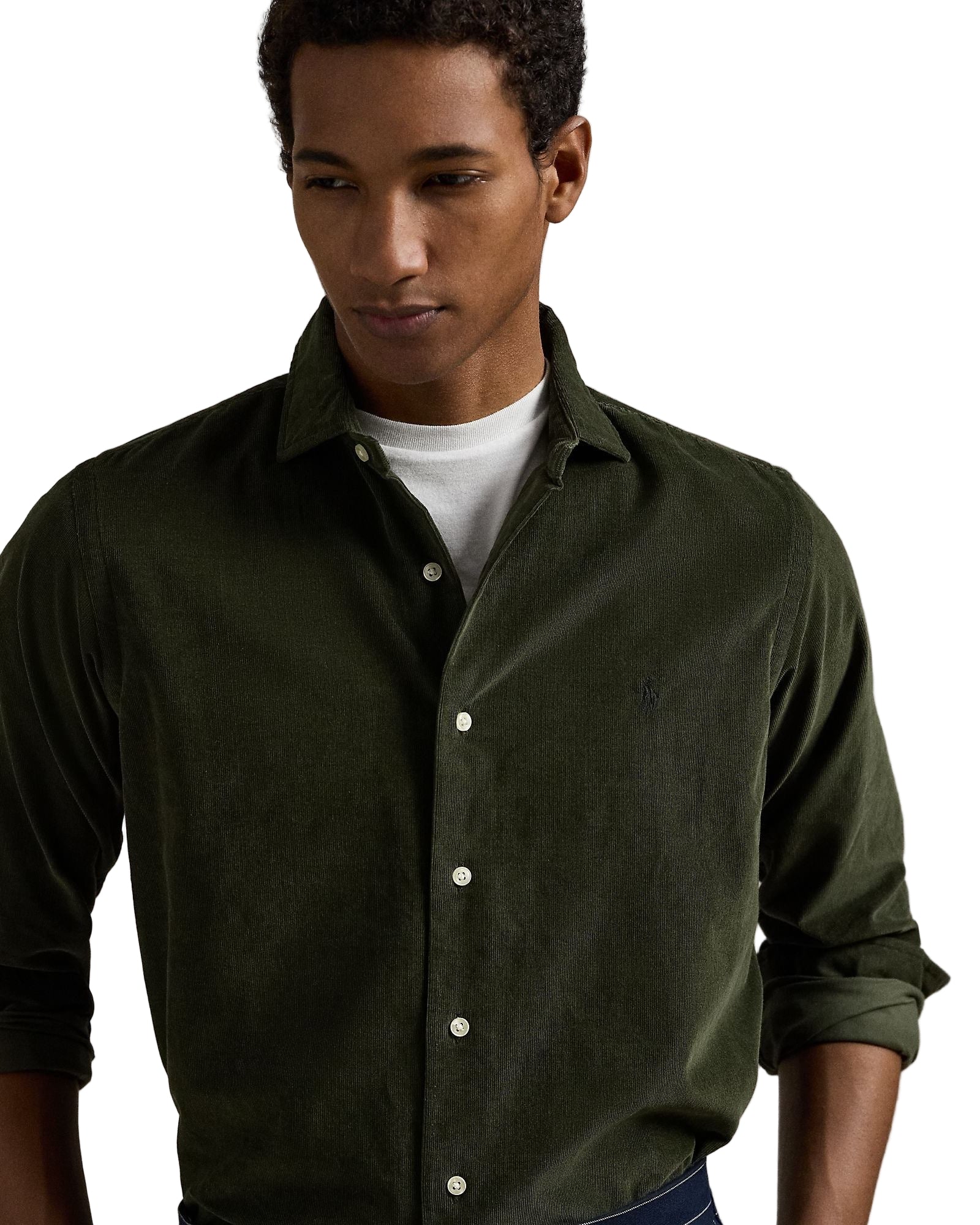 Estate Olive Corduroy Shirt