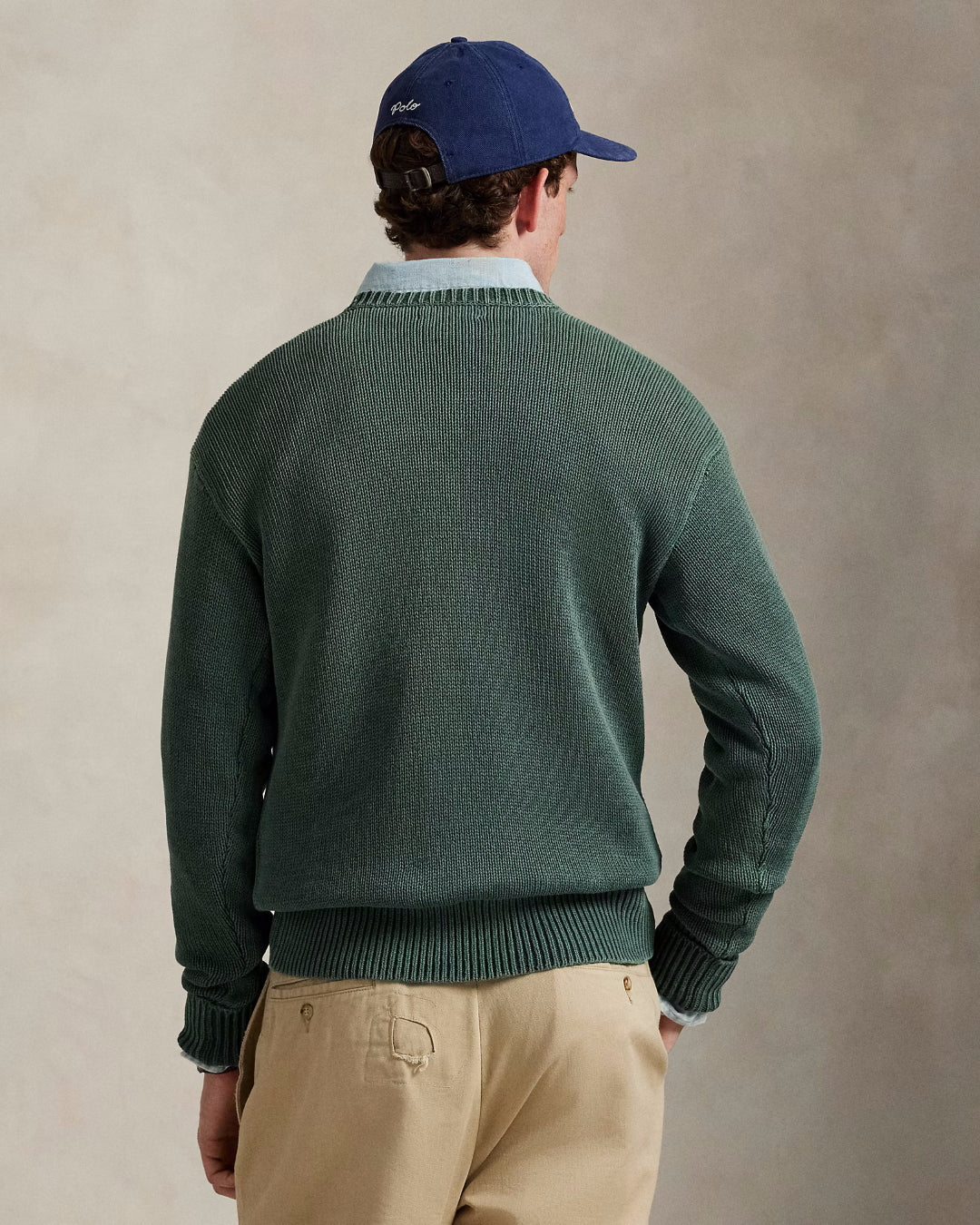 Frond Green Cotton Pullover