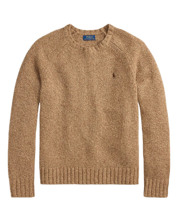Camel Marl Wool Pullover