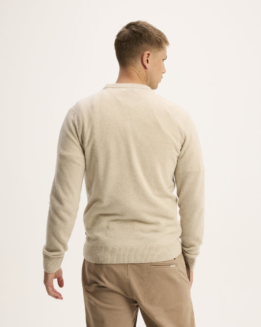 Off White Melange Knox Merino