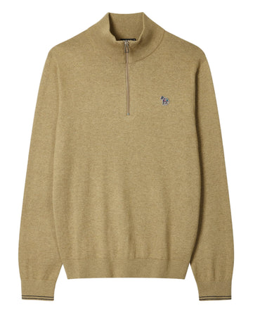 Beige Zebra Badge Wool