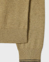 Beige Zebra Badge Wool