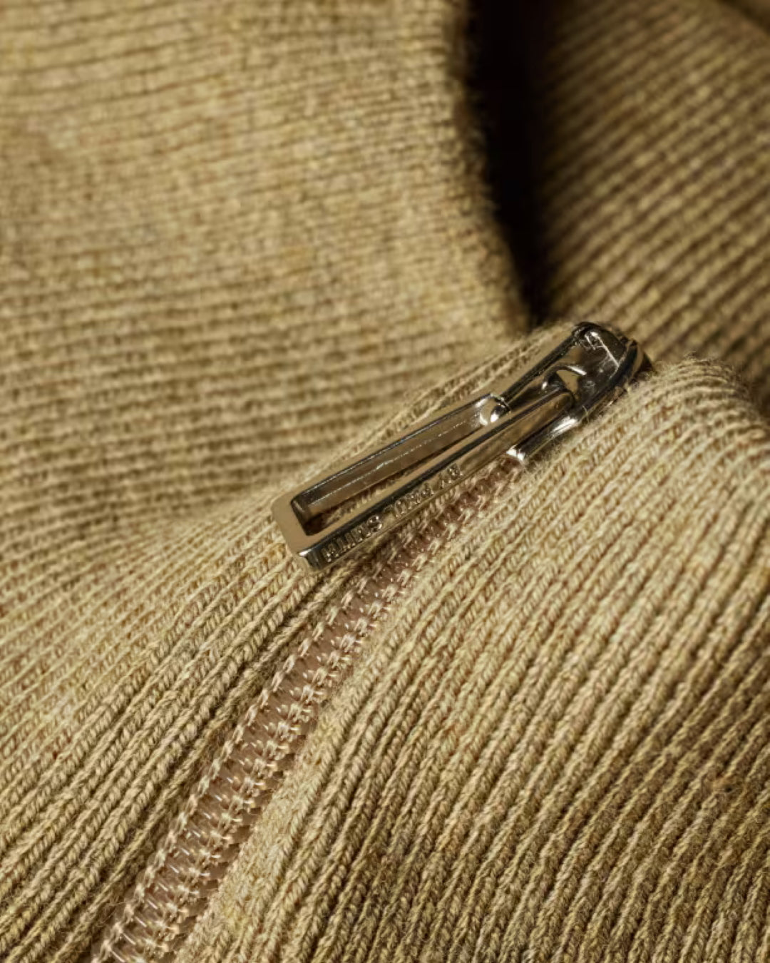 Beige Zebra Badge Wool