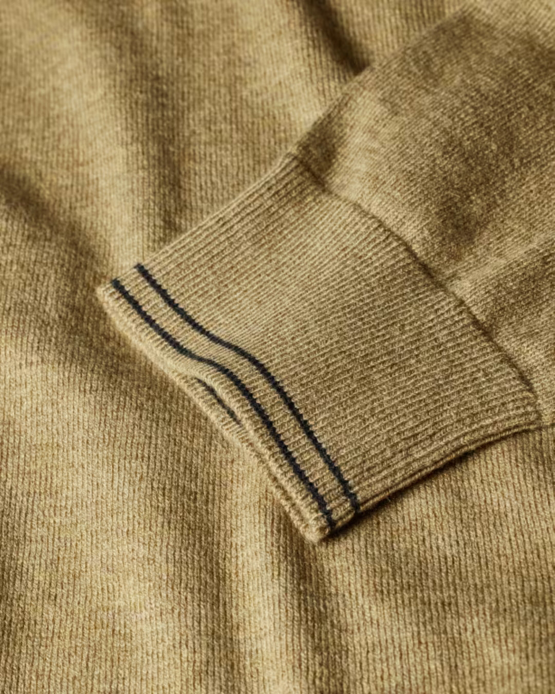 Beige Zebra Badge Wool