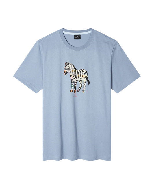 Light Blue Reg Fit Zebra Large
