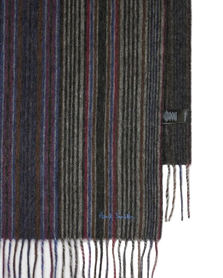 Grey Signature Stripe Merino W
