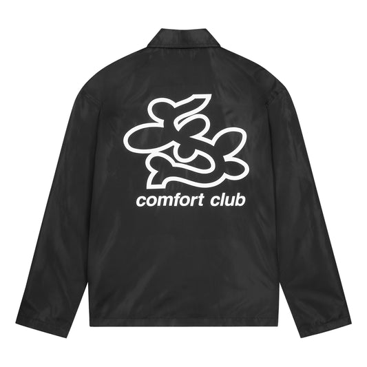 Nylon Coach Jacket Black