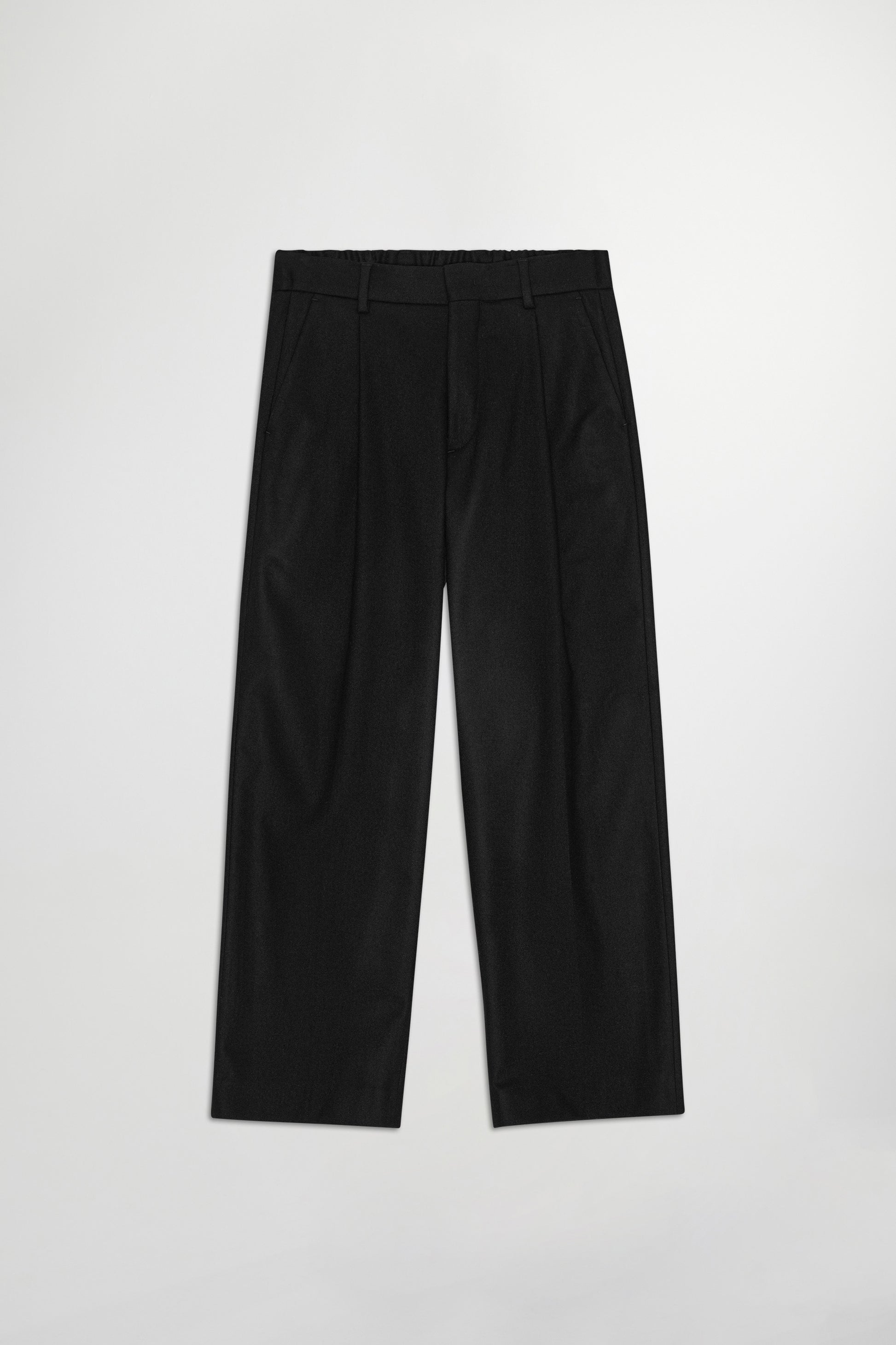 Kay Woolblend Pants Brown Stri