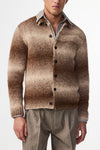 Alfie Wool Knit Polo Cardigan