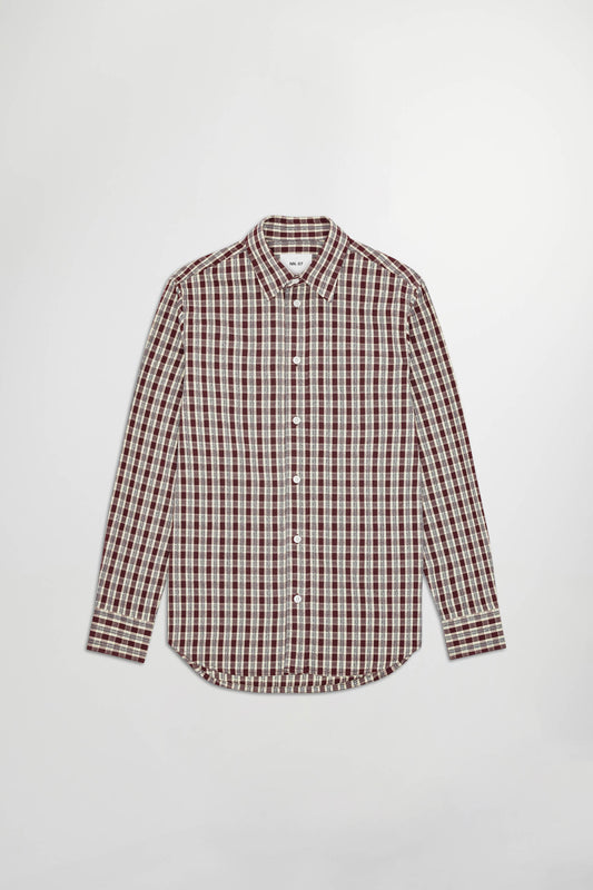 Colby Flannel Shirt Wine Check