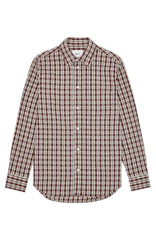 Colby Flannel Shirt Wine Check